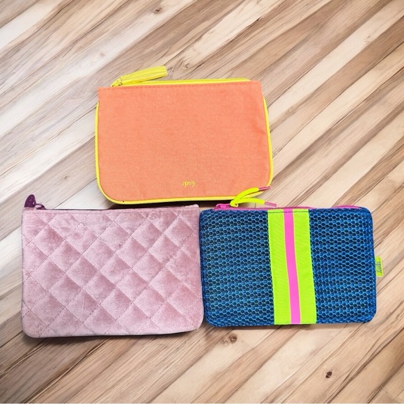 Ipsy Vibrant Cosmetic Bag Trio - Picture 1 of 3